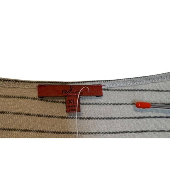 Red By BKE Buckle Women's Top Boho Scoop Neck Flare Sleeves Striped Gray XL NWT - Picture 7 of 12